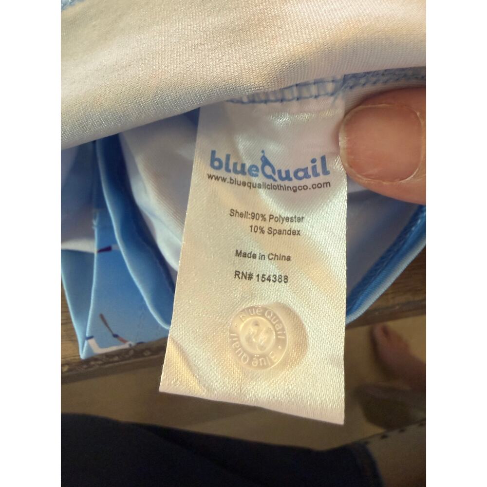 Blue Quail Baby Blue Batter Up Polo Short Sleeve Shirt Size 12 M - Picture 6 of 6